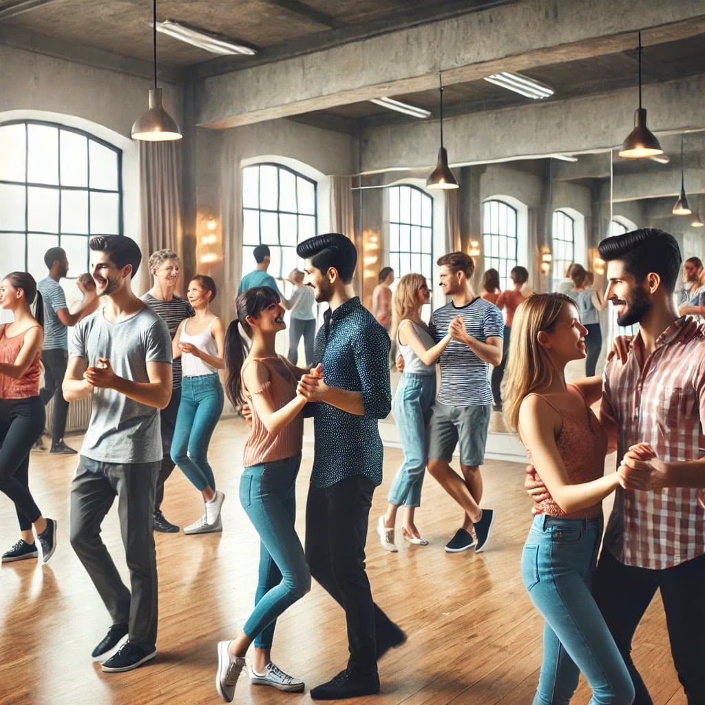 West Coast Swing dansles bij Danscentrum Van de Burgt in Veghel